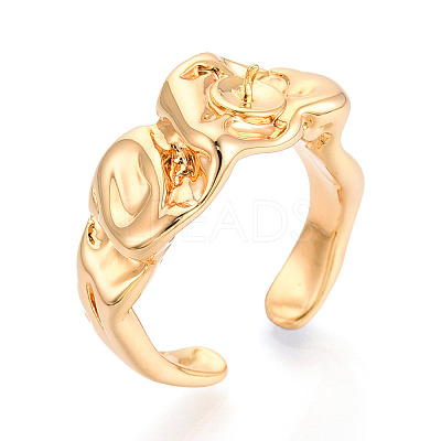 Brass Cup Peg Ring Settings LS-KK-N274-05G-1