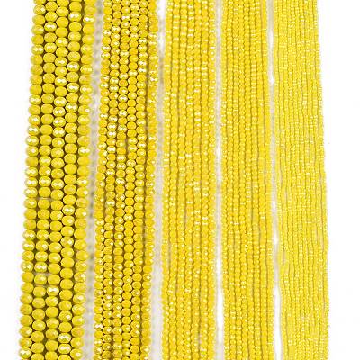 Electroplate Glass Beads Strands EGLA-A044-P8mm-A04-1