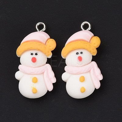 Opaque Resin Pendants RESI-G028-01P-1