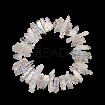 Natural Quartz Crystal Points Beads Strands G-K181-B28-1