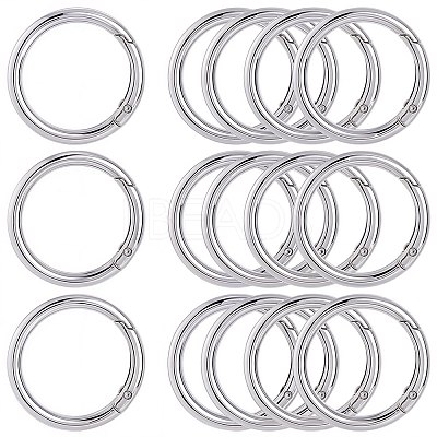10Pcs Alloy Spring Gate Rings FIND-SP0001-38P-1