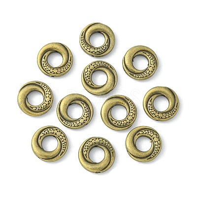 Tibetan Style Alloy Donut Bead Frames TIBEB-5723-AB-NR-1