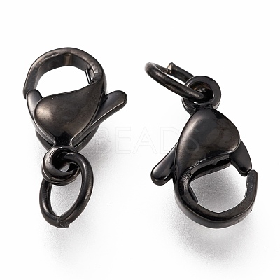 304 Stainless Steel Lobster Claw Clasps Ion Plating(IP) STAS-G240-01C-EB-1