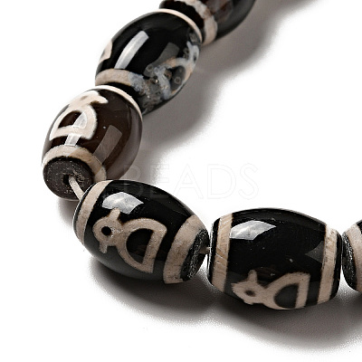 Tibetan Style dZi Beads Strands G-F726-A15-1