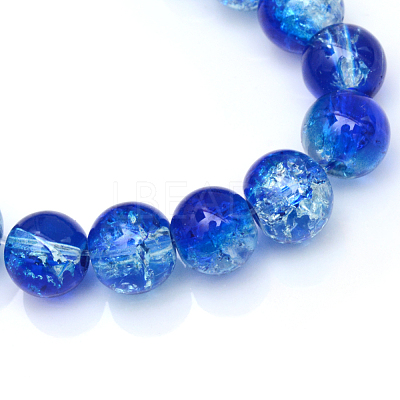 Baking Paint Crackle Glass Beads Strands X-CCG-S001-4mm-16-1