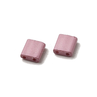 2-Hole Baking Paint Glass Seed Beads SEED-S023-17C-40-1