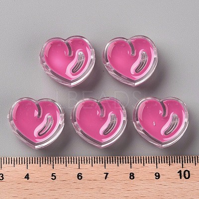 Transparent Enamel Acrylic Beads TACR-S155-004I-1