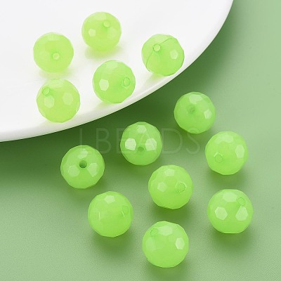 Imitation Jelly Acrylic Beads MACR-S373-97C-E06-1