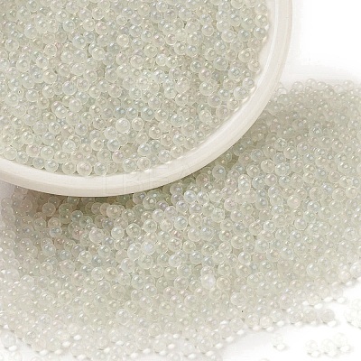 Luminous Transparent Glass Seed Round Beads GLAA-F124-D02-A-1
