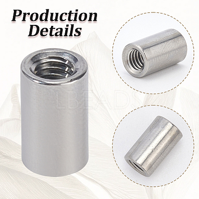 40Pcs 304 Stainless Steel Ear Nuts DIY-BBC0002-61-1