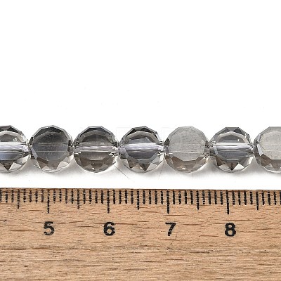 Electroplate Glass Beads Strands X-EGLA-L045-G-PL04-1
