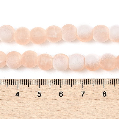 Frosted Crackle Glass Beads X1-GLAA-U001-6mm-M05-1