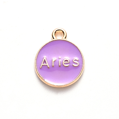 Alloy Enamel Pendants X-ENAM-S124-01B-01A-1