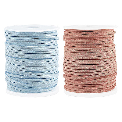 2 Rolls 2 Colors Flat Faux Suede Cord OCOR-DC0001-05-1