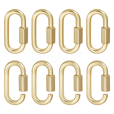 6Pcs Alloy Screw Carabiner Lock Charms FIND-UN0003-31LG-1