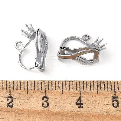 316 Stainless Steel Clip-on Earring Findings STAS-Z124-03P-1