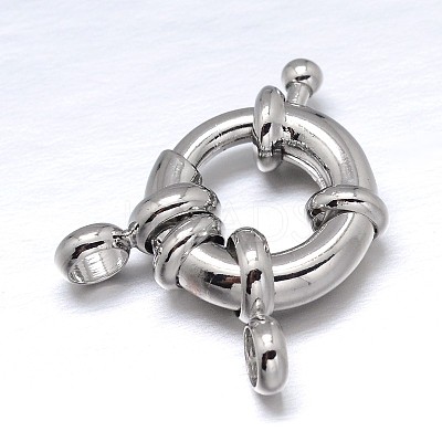 Brass Spring Ring Clasps KK-L082D-01P-1
