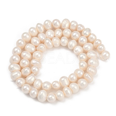 Natural Cultured Freshwater Pearl Beads Strands PEAR-I007-07Y-06A-1