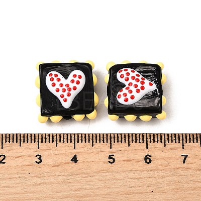 Handmade Lampwork Enamel Beads LAMP-S079-09E-1