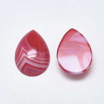 Natural Banded Agate/Striped Agate Cabochons G-T122-23A-1