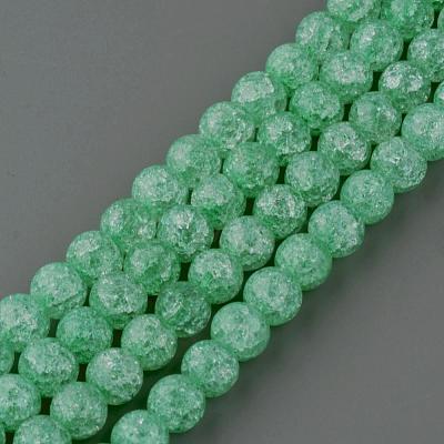 Synthetic Crackle Quartz Beads Strands GLAA-S134-6mm-11-1