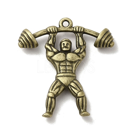 Tibetan Style Alloy Sport Pendants PALLOY-M217-43AB-1