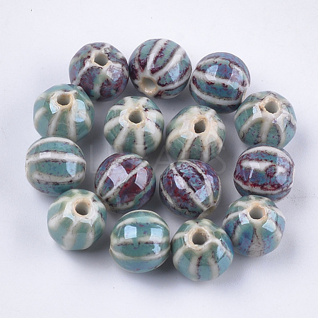 Handmade Porcelain Beads PORC-S498-24G-1