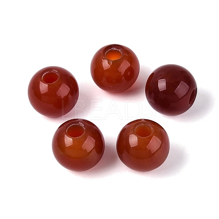 Natural Carnelian European Beads G-Q602-09C-02-1