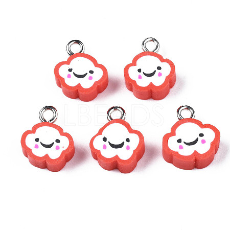 Handmade Polymer Clay Charms CLAY-N006-37B-01F-1