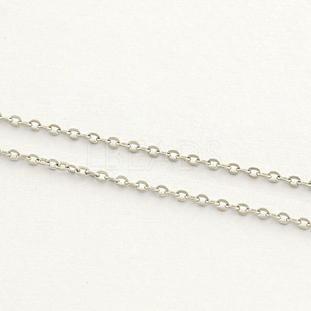 Tarnish Resistant 304 Stainless Steel Cable Chains CHS-Q001-15-1