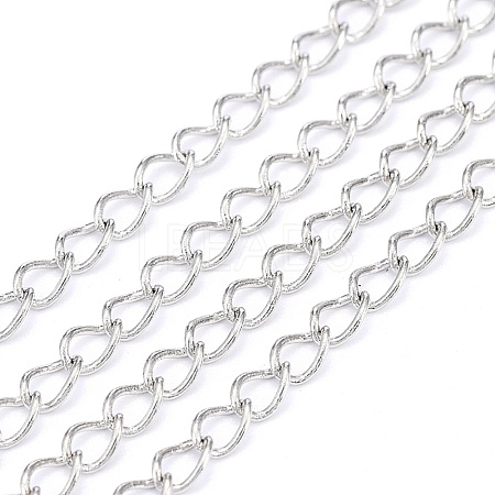 Brass Twisted Chains CHC-Q001-4x3mm-P-1