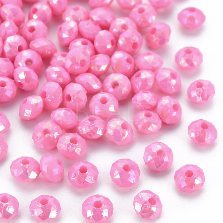 Opaque Acrylic Beads MACR-Q239-018C-07-1