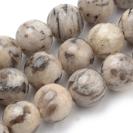 Natural Feldspar Beads Strands X-G-S259-26-10mm-1