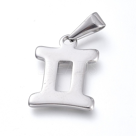 Non-Tarnish 304 Stainless Steel Pendants STAS-L210-06K-P-01-1