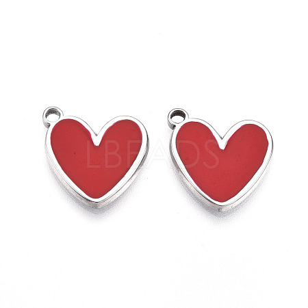 304 Stainless Steel Pendants STAS-N108-17P-1