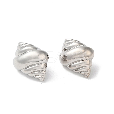 Rack Plating Brass Stud Earrings EJEW-Q786-01P-1