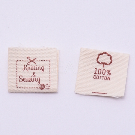 Cotton Labels FIND-WH0062-12F-1