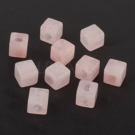 Natural Rose Quartz European Beads G-F580-B01-1