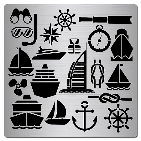 Stainless Steel Cutting Dies Stencils DIY-WH0238-006-1