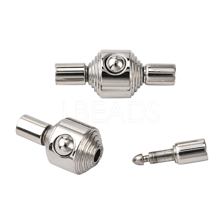 201 Stainless Steel Bayonet Clasps STAS-S078-11A-1
