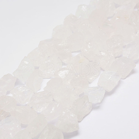 Raw Rough Natural Quartz Crystal Beads Strands G-F403-11-1