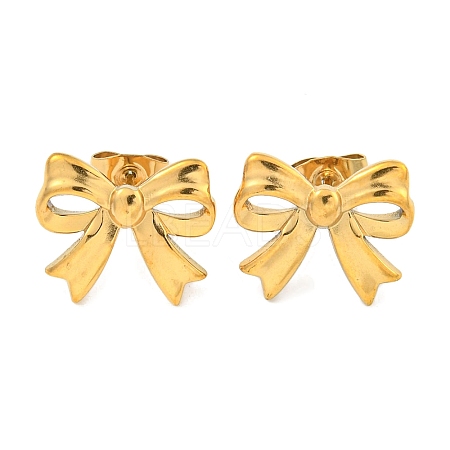 Ion Plating(IP) 304 Stainless Steel Ear Studs EJEW-P287-02G-1
