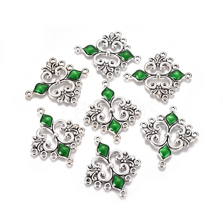 Alloy Enamel Chandelier Component Links ENAM-EA9734Y-3-1