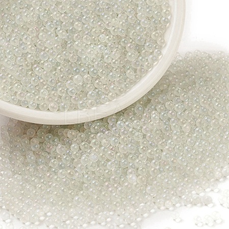 Luminous Transparent Glass Seed Round Beads GLAA-F124-D02-A-1