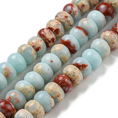 Synthetic Imperial Jasper Dyed Beads Strands G-D077-E01-02I-1