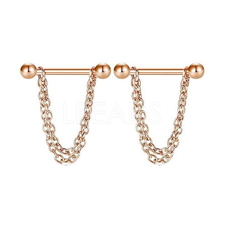 304 Stainless Steel Nipple Rings WG03B2E-11-1