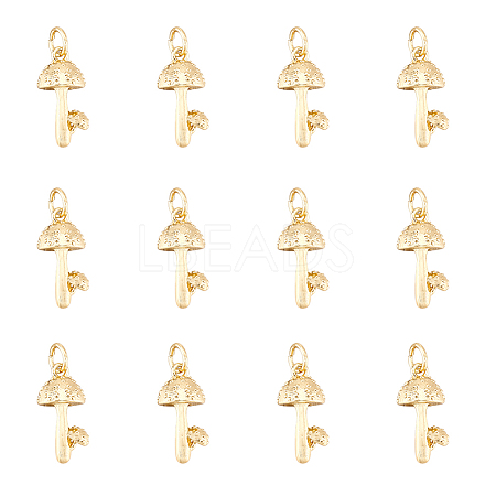 DICOSMETIC 12Pcs Brass Pendants KK-DC0002-20-1