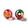 Two Tone Transparent Acrylic Beads OACR-Z013-34-2