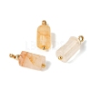 Natural Yellow Hematoid Quartz Pendants GG-CBACE45-02G-06-2