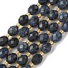Natural Dumortierite Beads Strands G-F809-A39-01-3